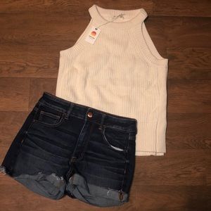 NWT OFF WHITE SLEEVELESS SWEATER